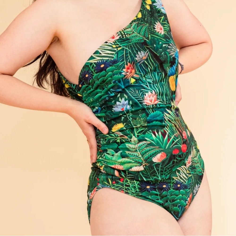 New Samantha Pleet DREAM FLORAL CASCADE SWIMSUIT 4x
